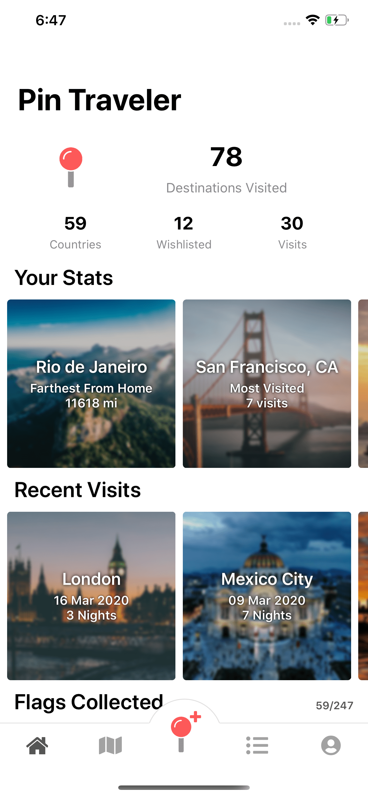 best travel pin map app