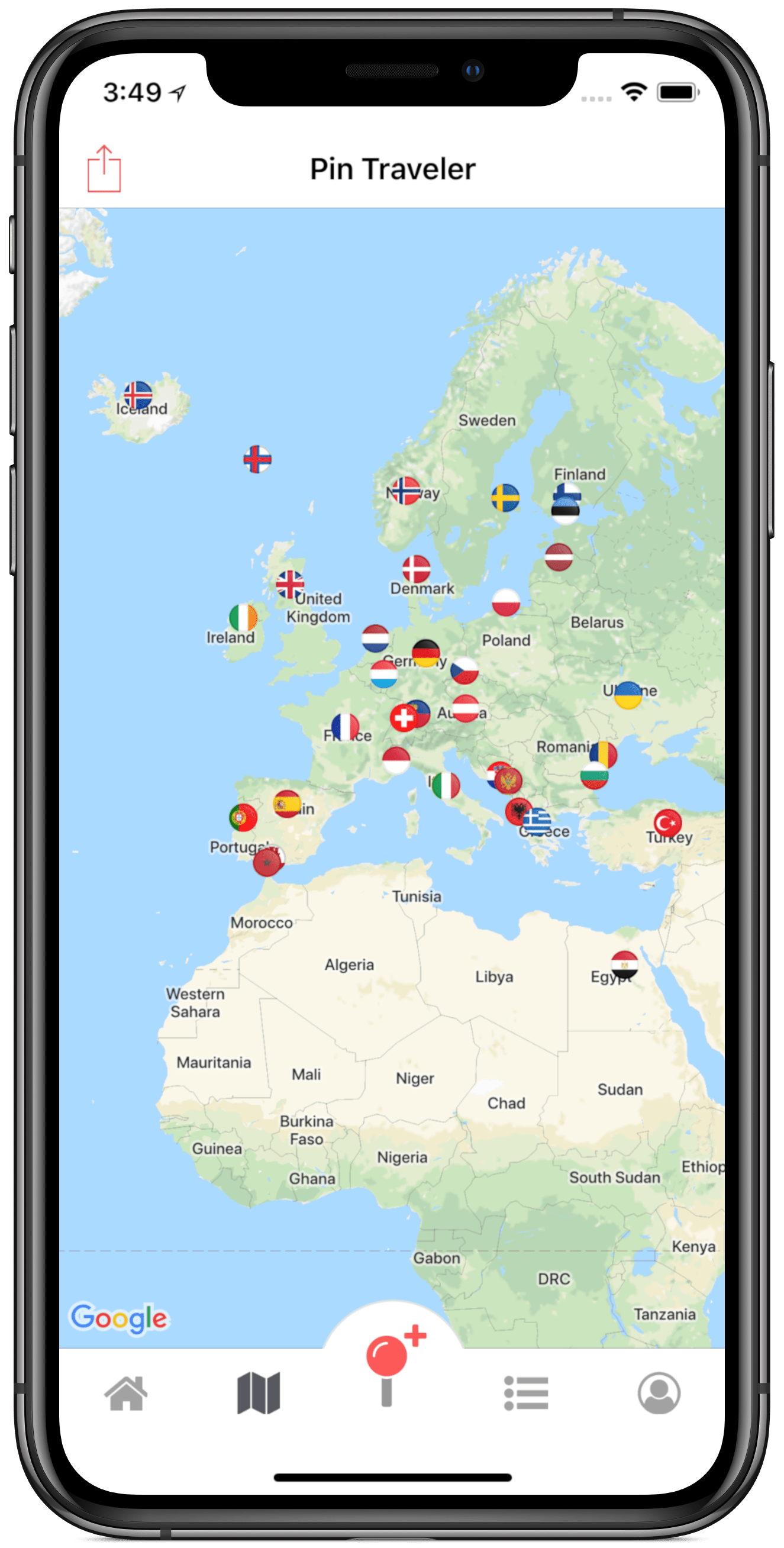 Pin Traveler App  Travel Tracker & World Travel Map